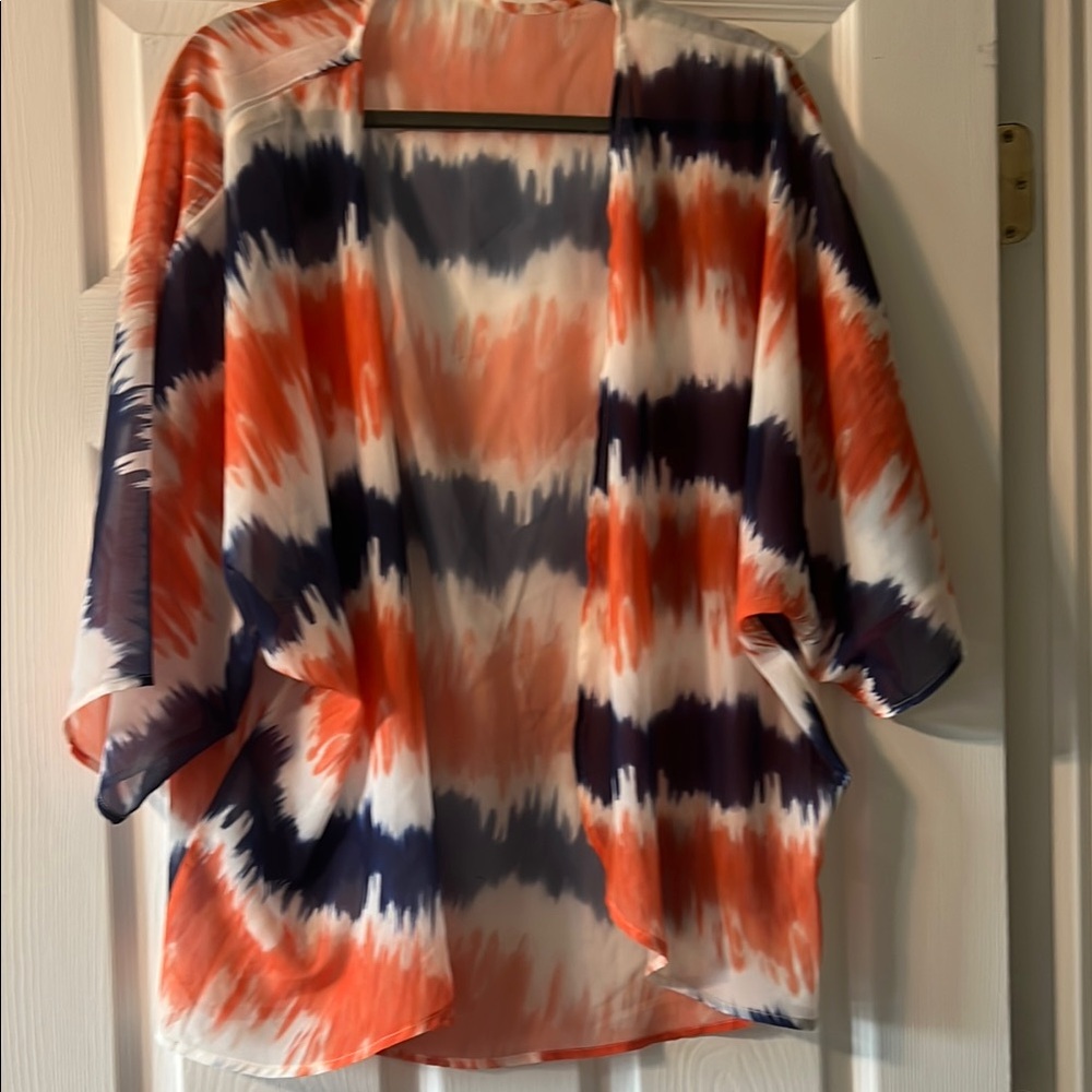 Vibrant Tie-Dye Kimono Cardigan